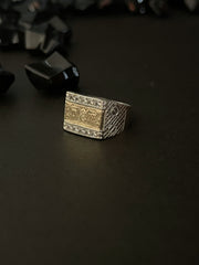 Anillo Dólar Blanco en Plata 925 Para Caballero