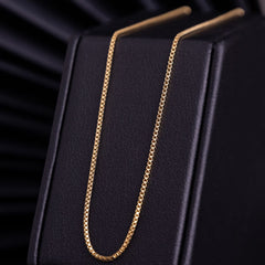 Cadena Veneciana en Oro laminado 18k Para Dama