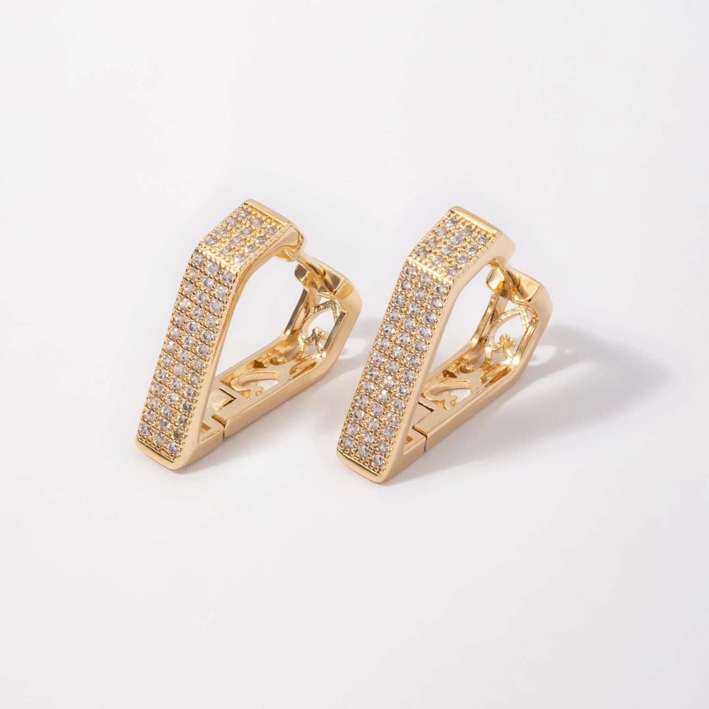Aretes Berlian en Oro laminado 18k Para Dama
