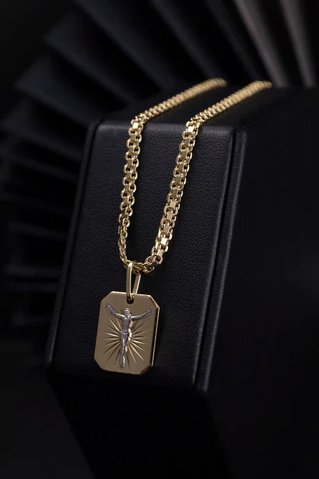 Cadena Bismarck en Oro laminado 18k Para Caballero