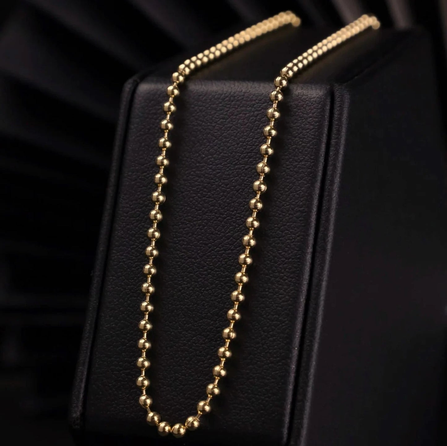 Cadena Militar 2.5 mm en Oro laminado 18k Para Caballero