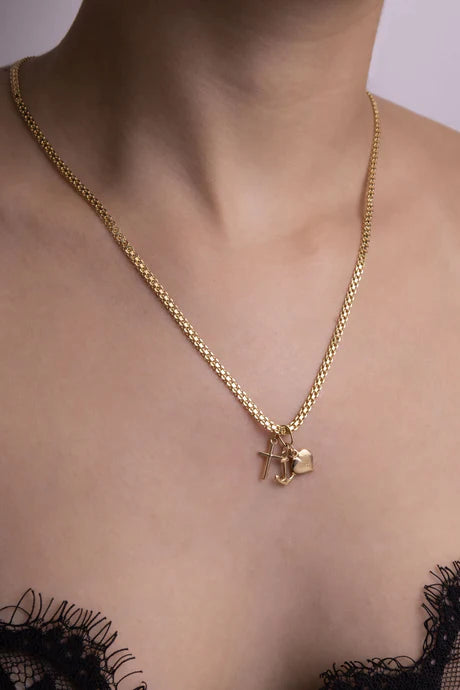 Cadena Bismarck en Oro Laminado 18k Para Dama