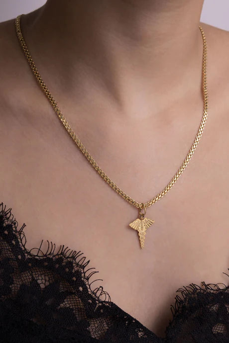 Cadena Bismarck en Oro Laminado 18k Para Dama