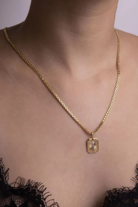 Cadena Bismarck en Oro Laminado 18k Para Dama