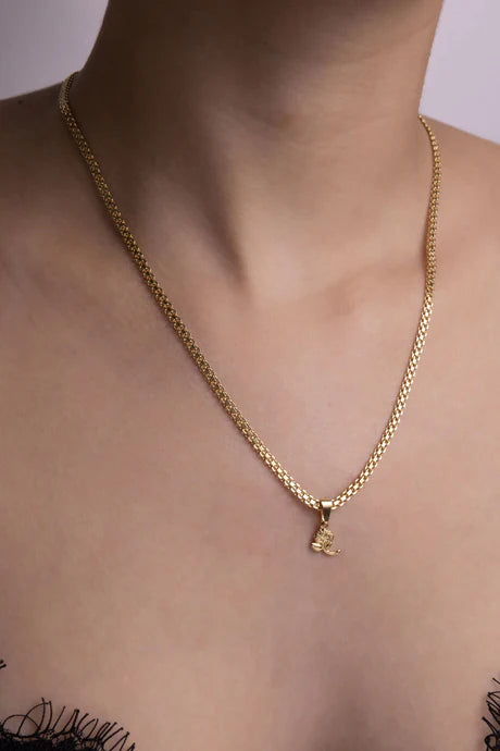 Cadena Bismarck en Oro Laminado 18k Para Dama