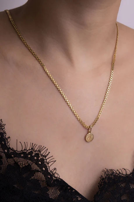 Cadena Bismarck en Oro Laminado 18k Para Dama