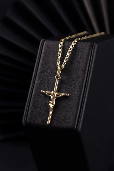 Cadena Eslabón Plano en Oro laminado 18k Para Caballero