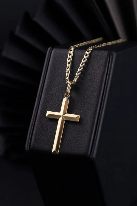 Cadena Eslabón Plano en Oro laminado 18k Para Caballero