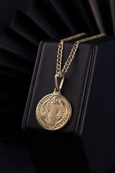 Cadena Eslabón Plano en Oro laminado 18k Para Caballero