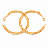 Pulseras Eslabón Continuo en Oro laminado 18k Para Pareja