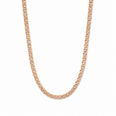 Cadena Tenis Rose en Oro laminado 18k Para Dama