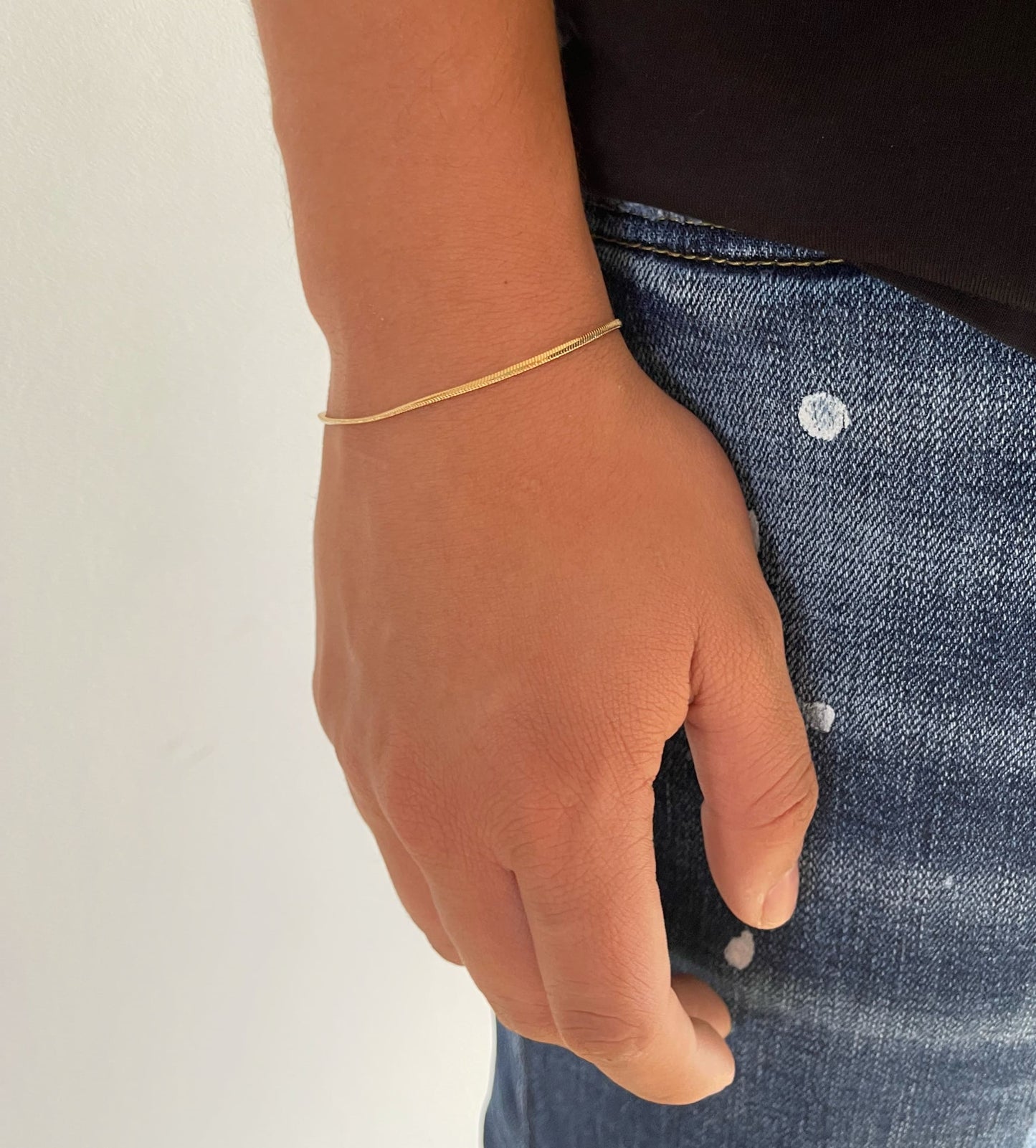 Pulsera Serpiente en Oro laminado 18k