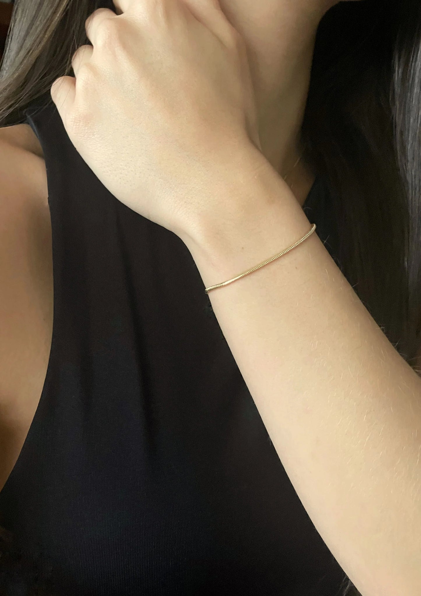 Pulsera Serpiente en Oro laminado 18k