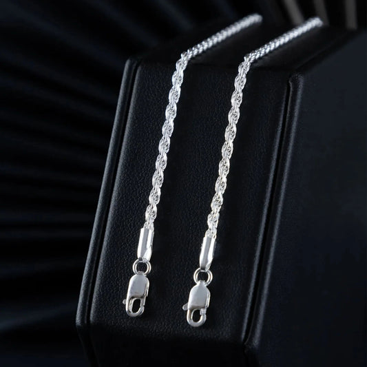 Pulseras Lazo en Plata 925 Para Pareja