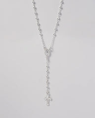 Cadena rosario en Plata 925 Para Dama