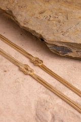 Pulseras Unity en Oro laminado 18k Para Pareja