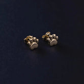 Aretes Huellita en Oro laminado 18k Para Dama