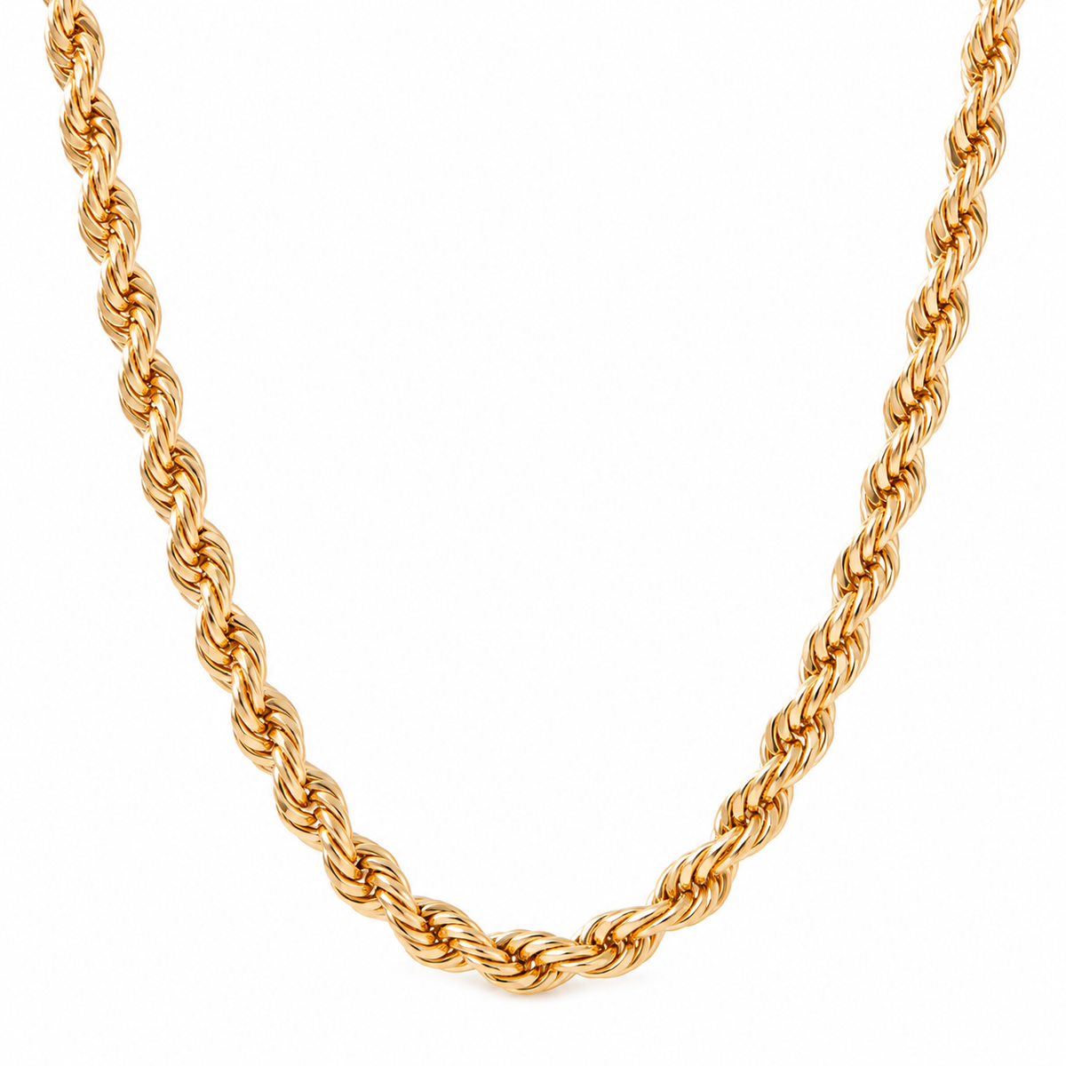 Cadena Lazo Grueso en Oro laminado 18k Para Caballero