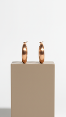 aros curvos de vermeil dorado