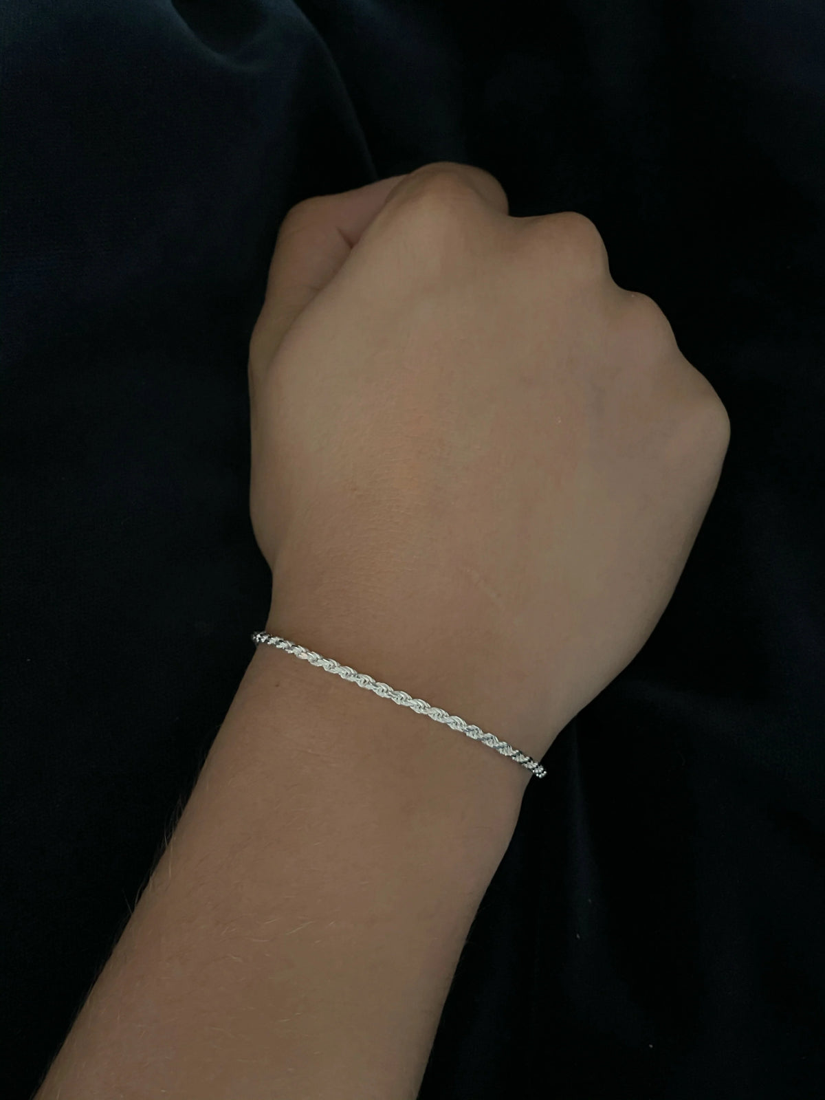 Pulseras Lazo en Plata Laminada 925 Para Pareja