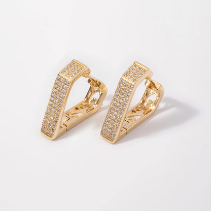 Aretes Berlian en Oro laminado 18k Para Dama
