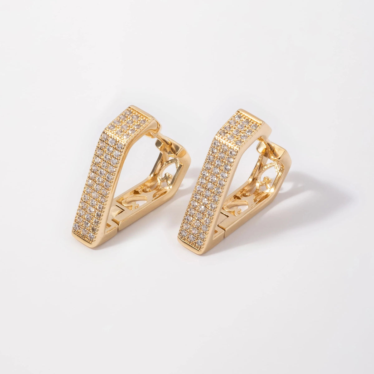 Aretes Berlian en Oro laminado 18k Para Dama