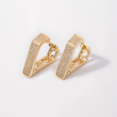 Aretes Berlian en Oro laminado 18k Para Dama