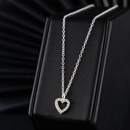 Cadena Corazón Mini en Plata 925 Para Dama