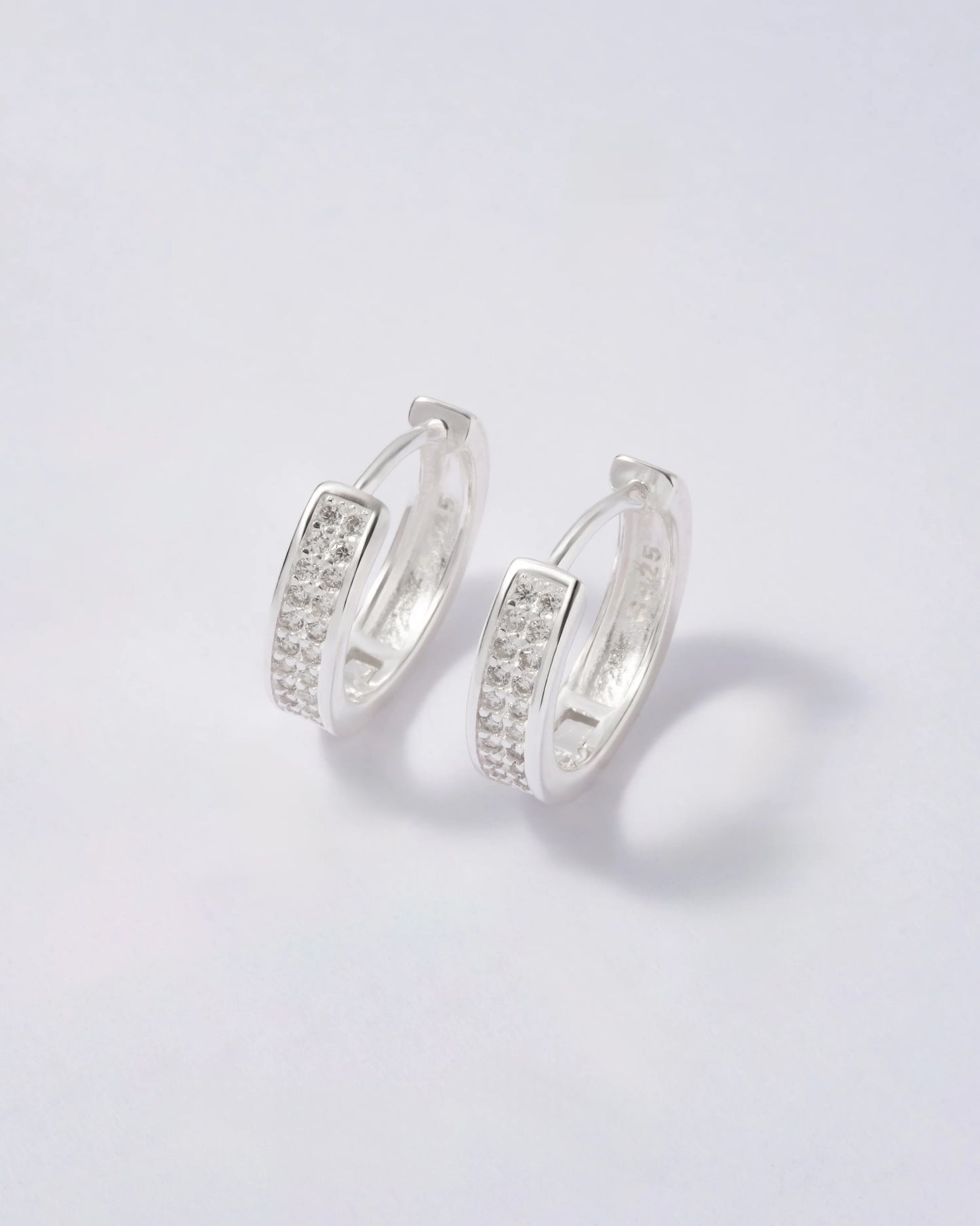 Aretes Silver Hoops en Plata 925 para Dama