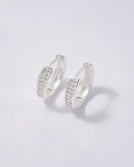 Aretes Silver Hoops en Plata 925 para Dama