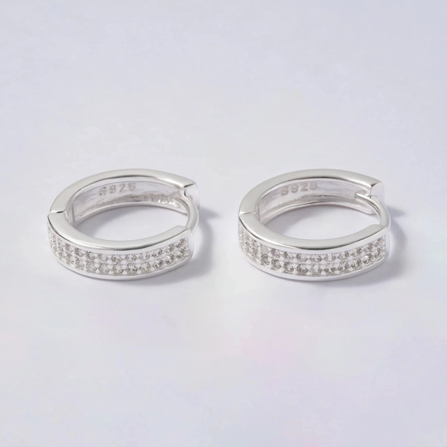 Aretes Silver Hoops en Plata 925 para Dama