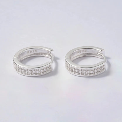 Aretes Silver Hoops en Plata 925 para Dama