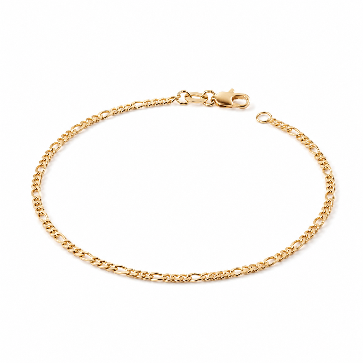 Pulsera Fígaro en Oro laminado 18k