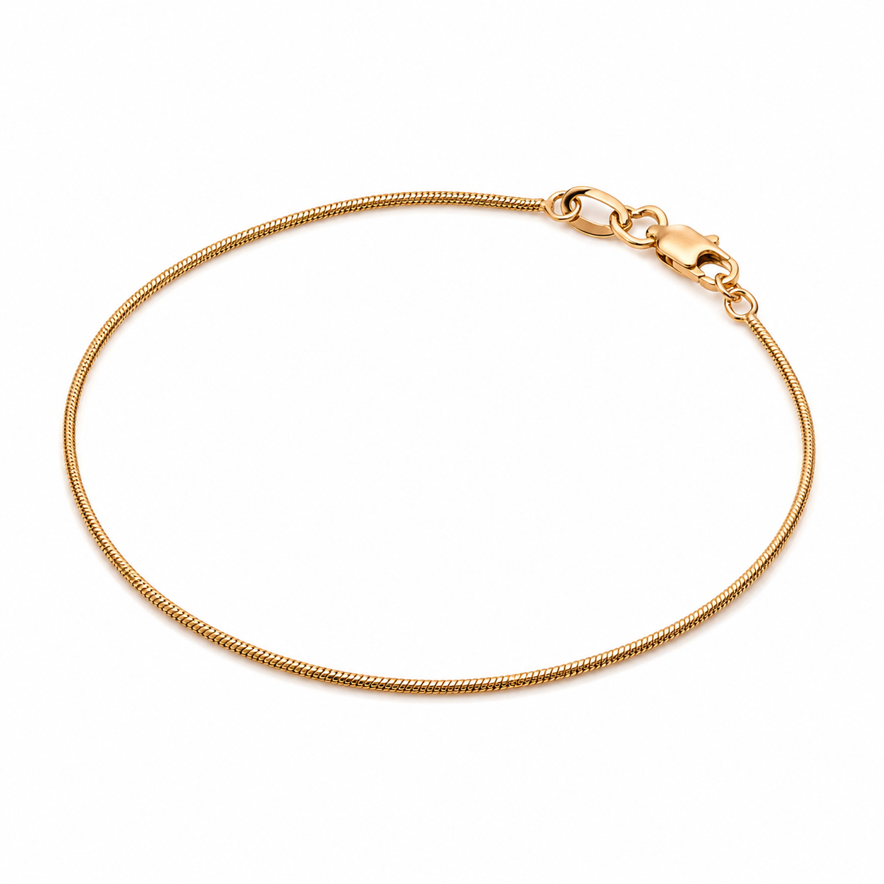 Pulsera Cola de Ratón en Oro laminado 18k