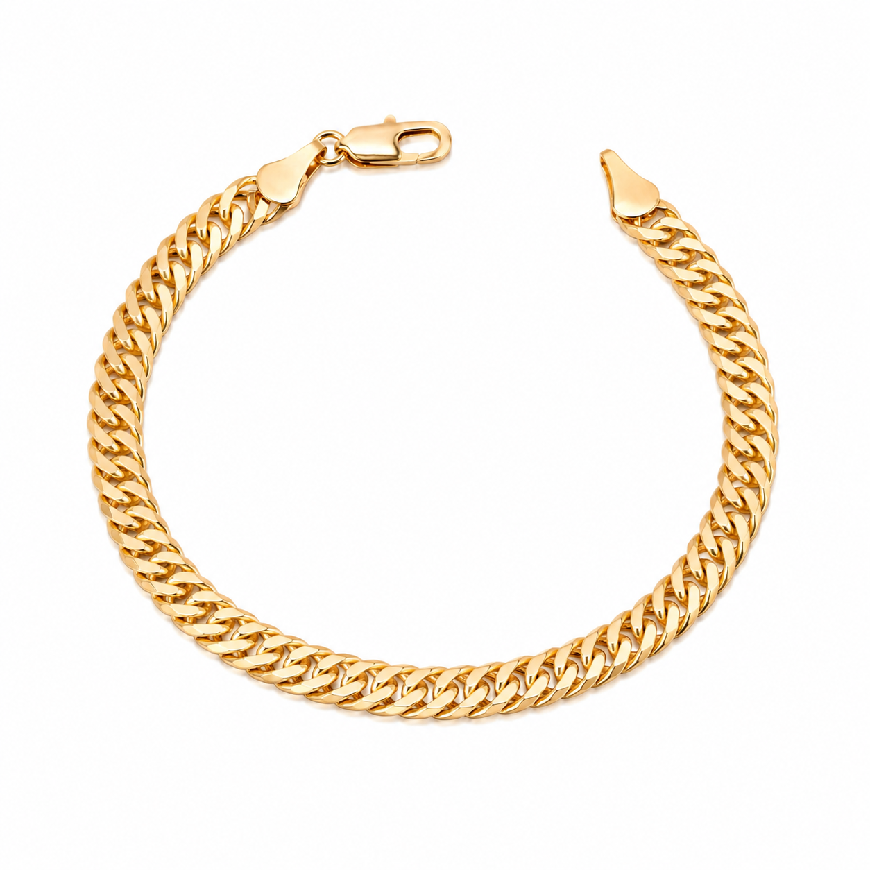 Pulsera Eslabón Continuo en Oro laminado 18k