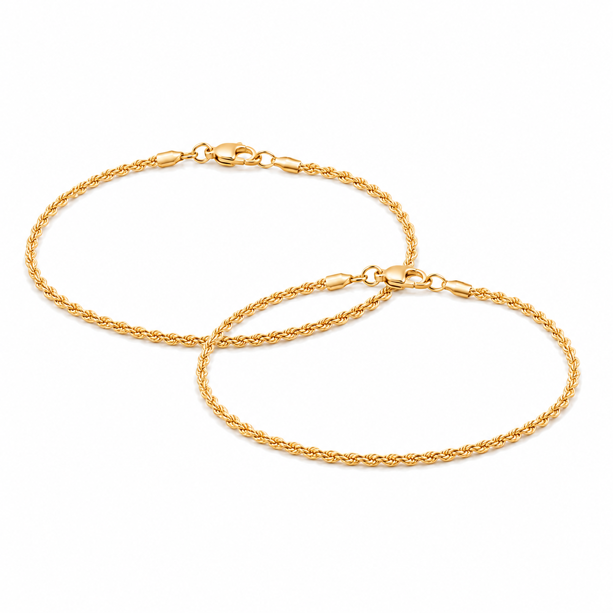 Pulseras Lazo en Oro laminado 18k Para Pareja