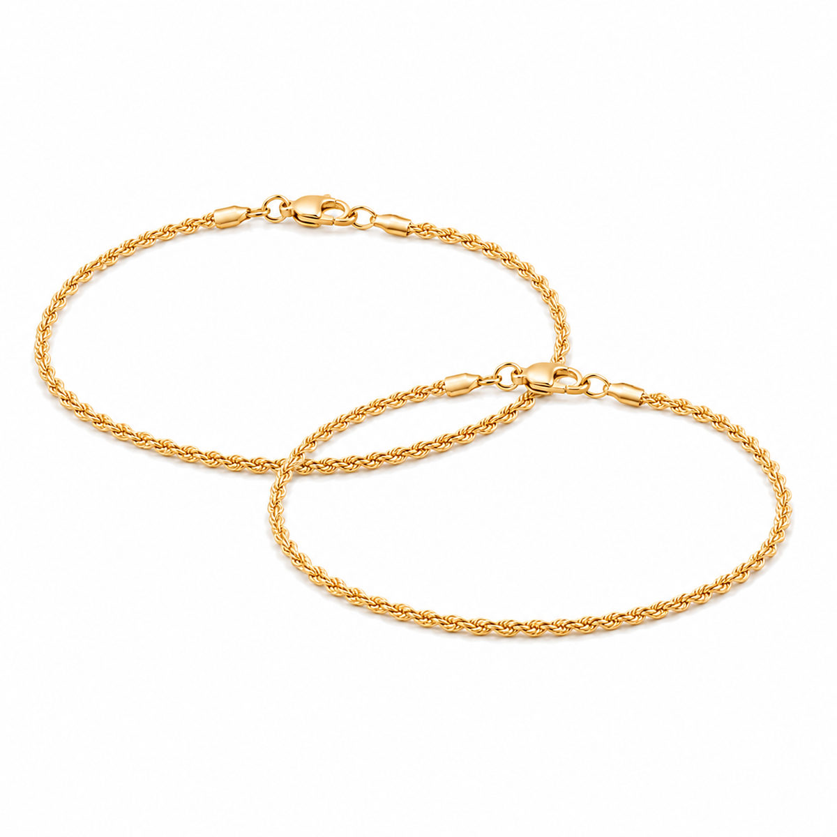 Pulseras Lazo en Oro laminado 18k Para Pareja