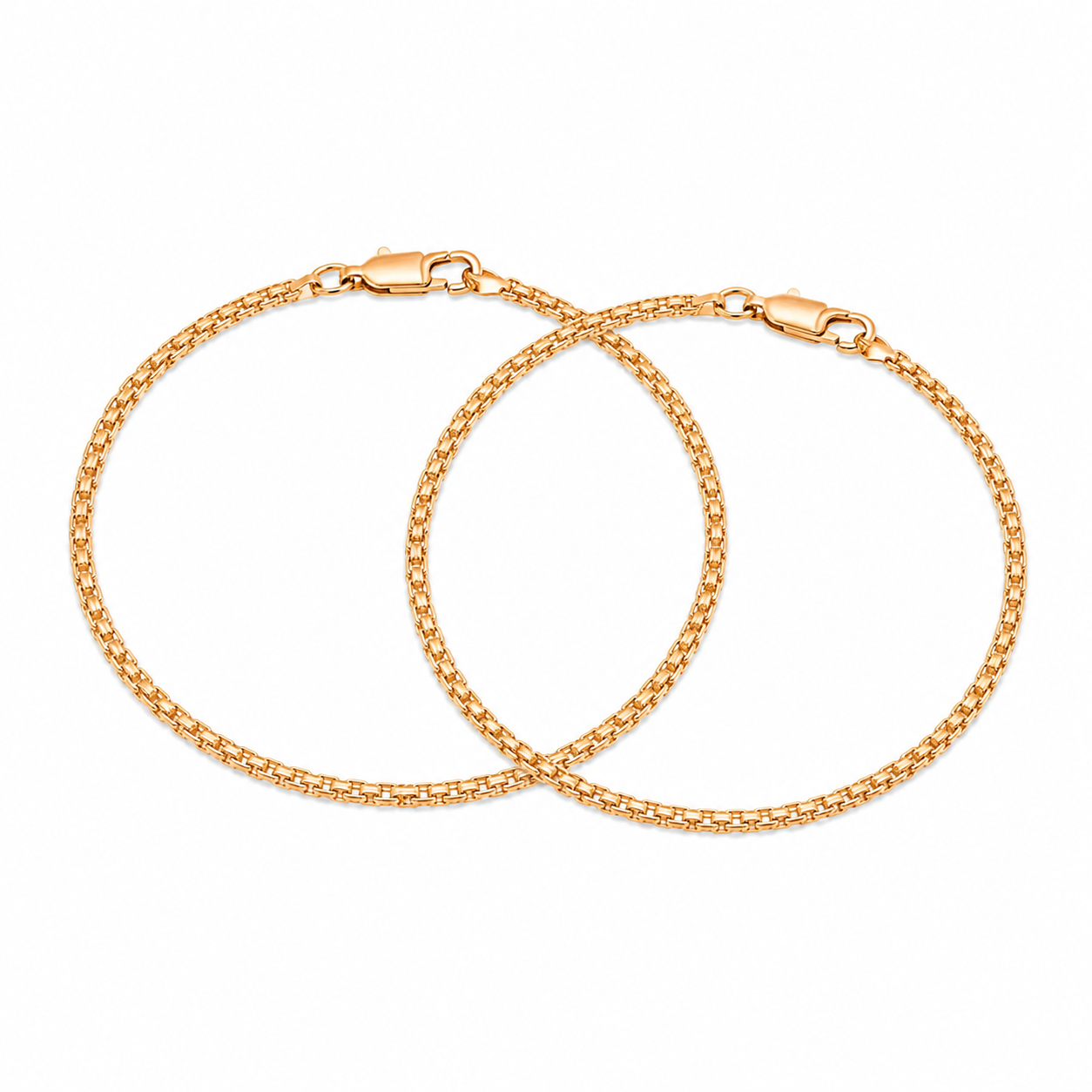 Pulseras Bismarck en Oro laminado 18k Para Pareja