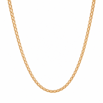 Cadena Bismarck en Oro Laminado 18k Para Dama