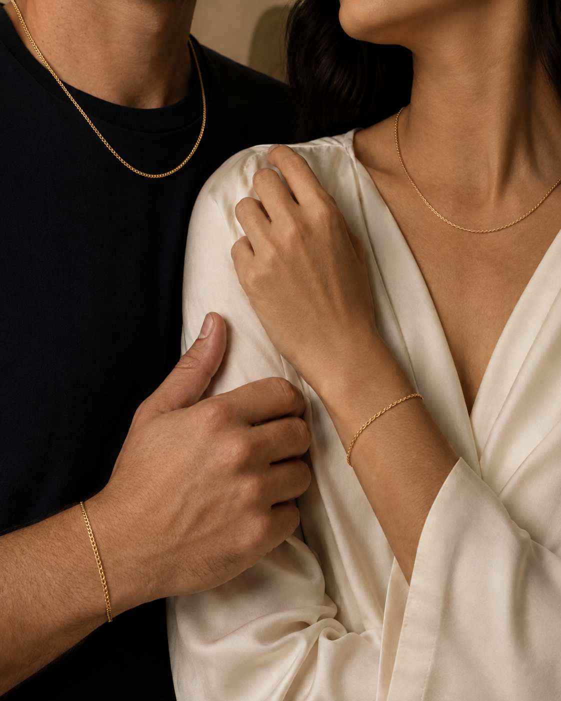 Combinación de joyas Oro y Plata