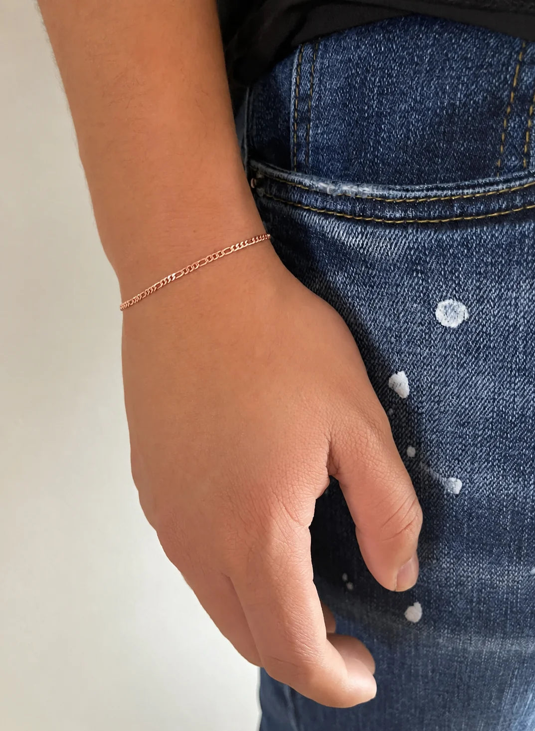 Pulseras Fígaro en Oro Rosado Laminado Para Pareja
