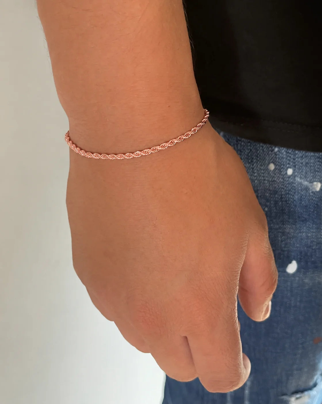 Pulseras Lazo en Oro Rosado Laminado
