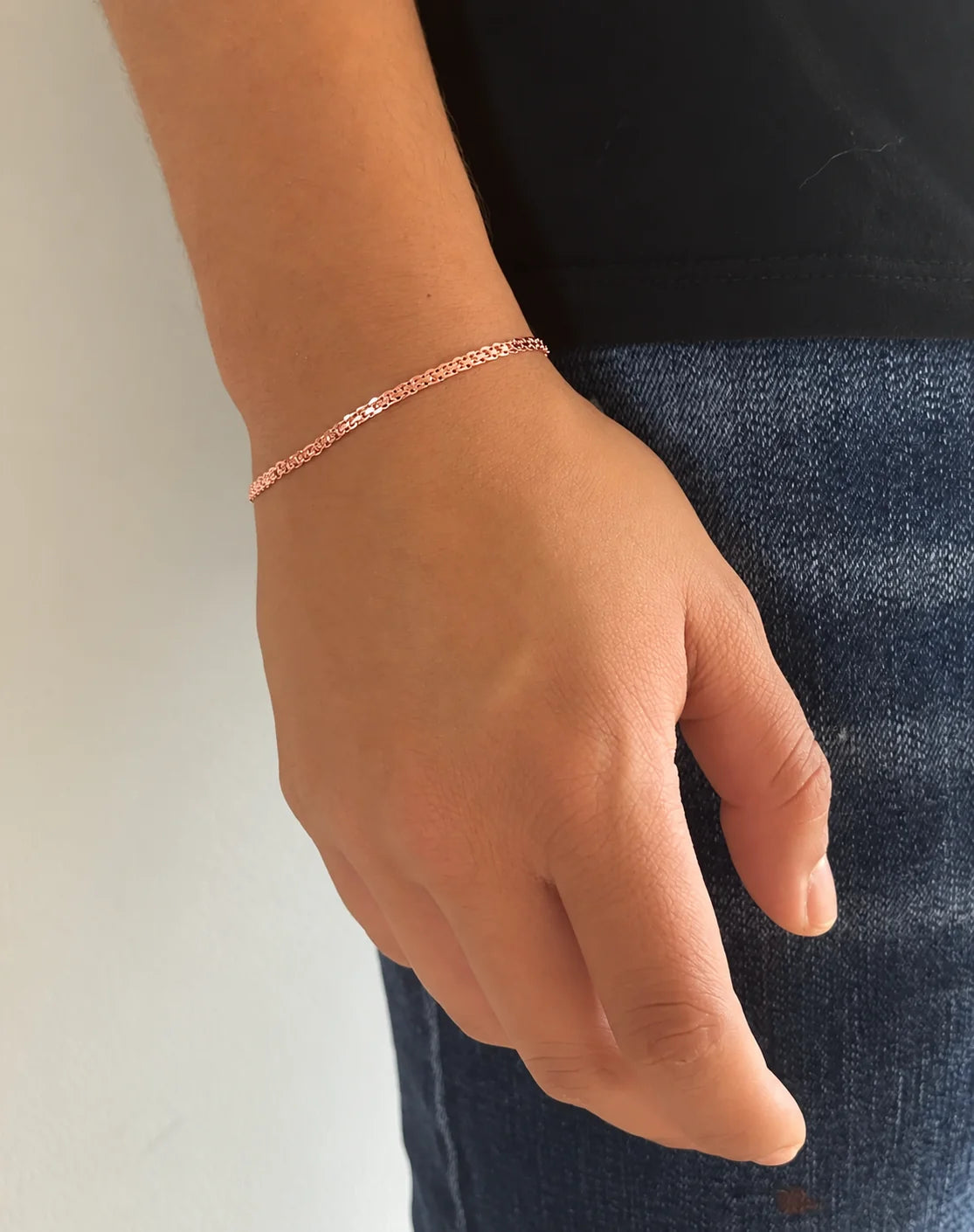 Pulsera Bismarck en Oro Rosado Laminado