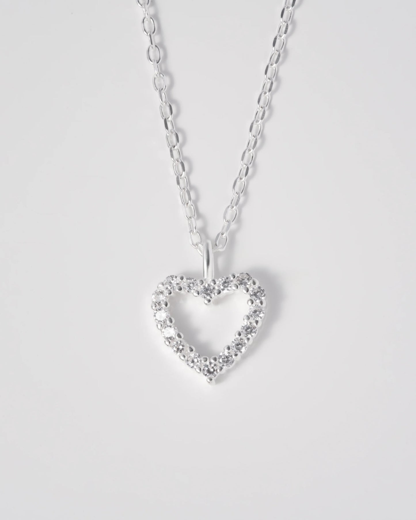 Cadena Corazón Mini en Plata 925 Para Dama