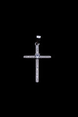 Dije Cruz Micro Pavé Light en Plata 925