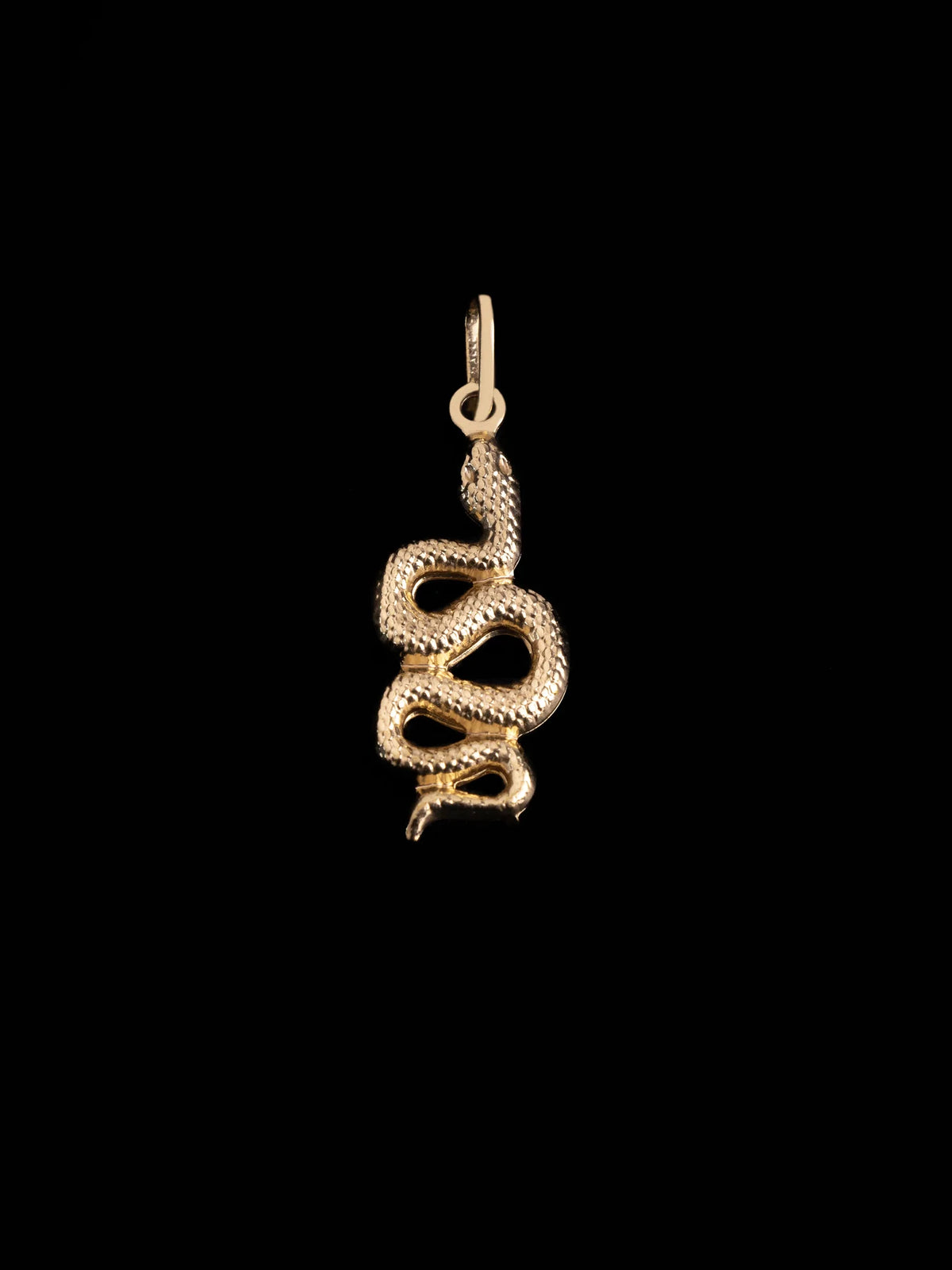 Dije Serpiente en Oro laminado 18k