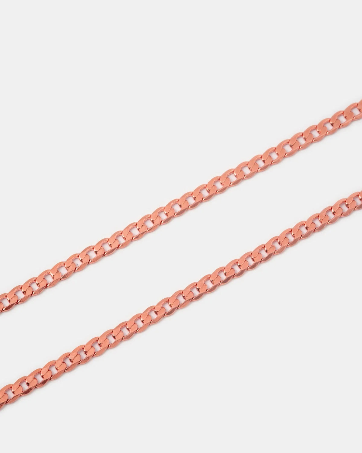 Pulsera Eslabón Plano en Oro Rosado Laminado
