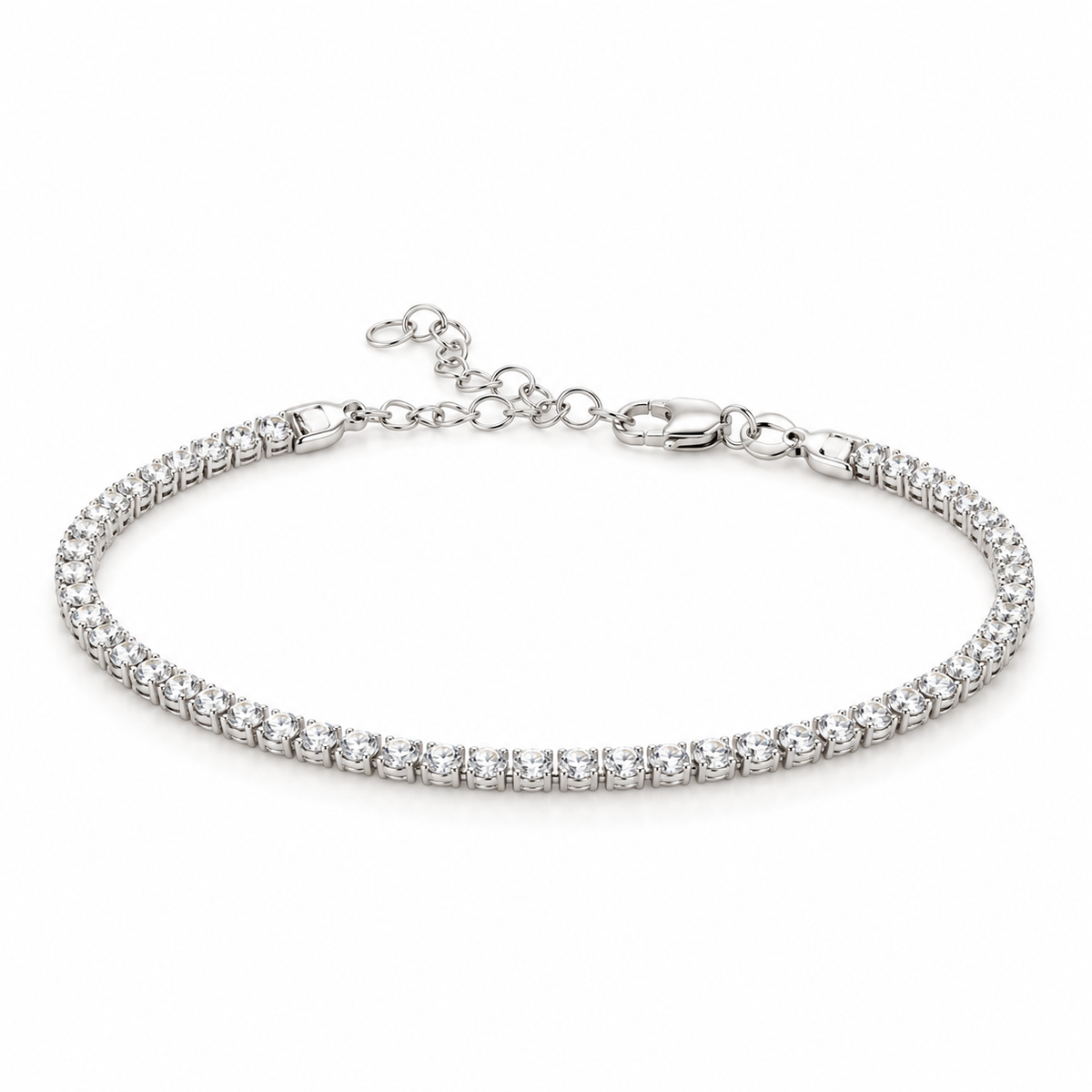 Pulsera Tenis en Plata Laminada 925