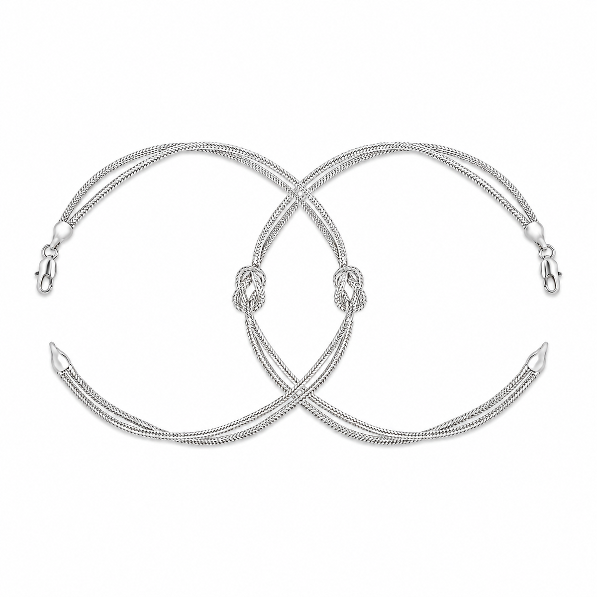 Pulseras Unity en Plata Laminada Para Pareja