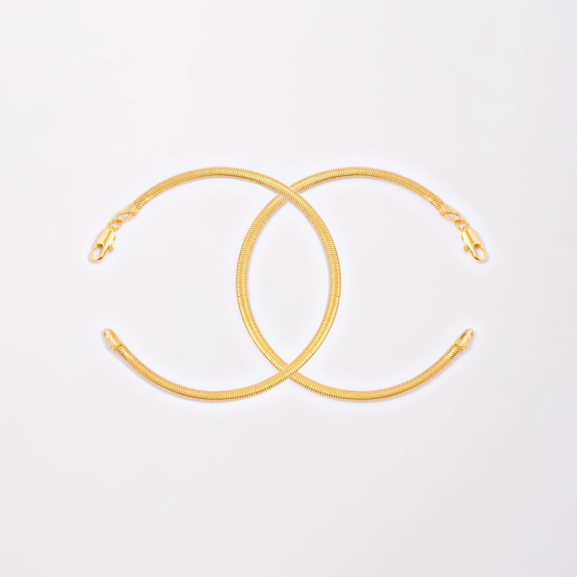 Pulseras Serpiente en Oro laminado 18k Para Pareja